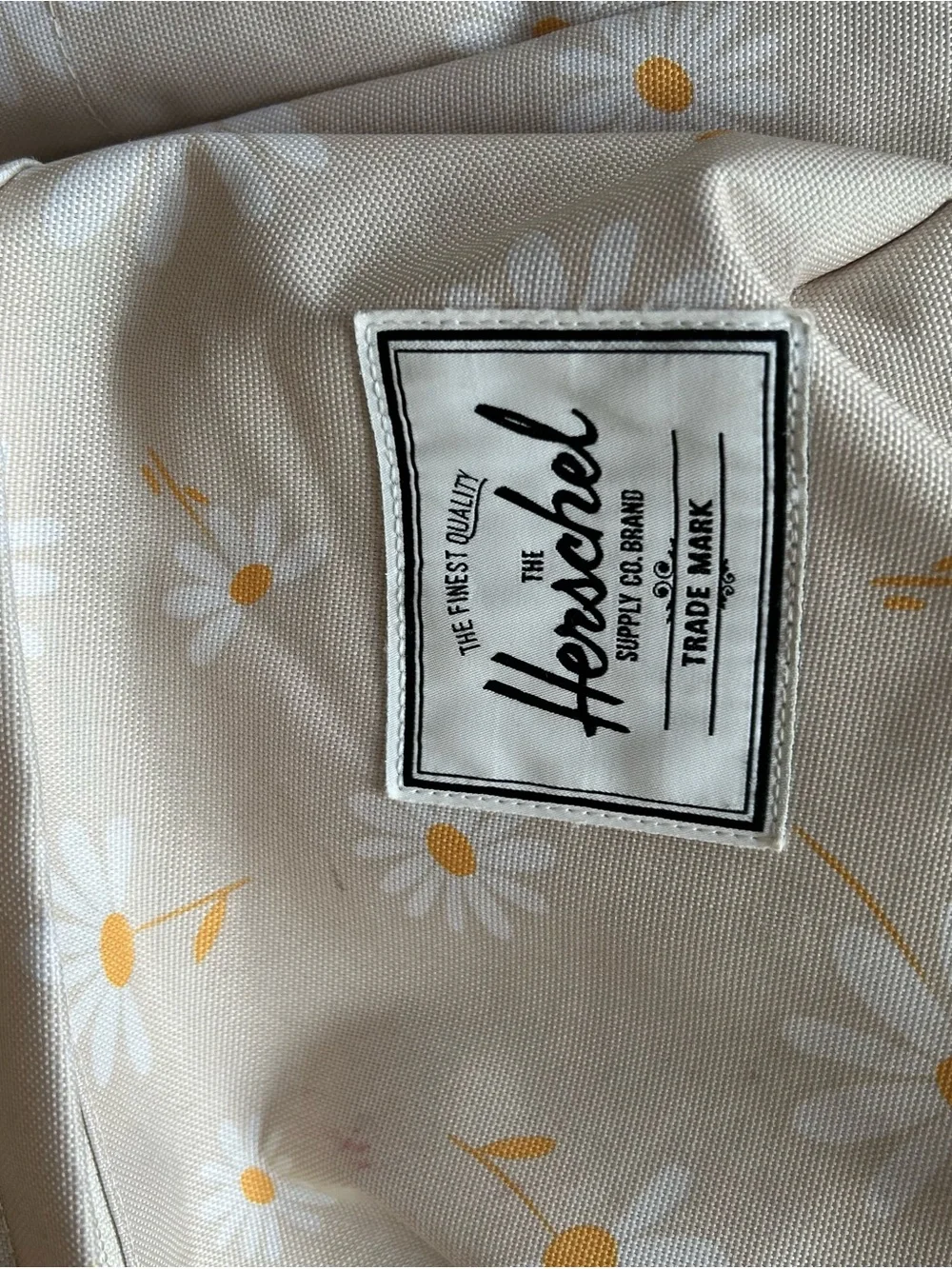 Herschel Supply Company Kids Beige and White Daisy Backpack